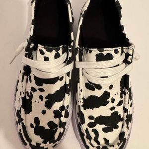 SHEIN Shoes Shein Style Hey Dudes Cow Print Size 7 See Description